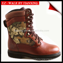 Hunting boots with suede and camoflage upper